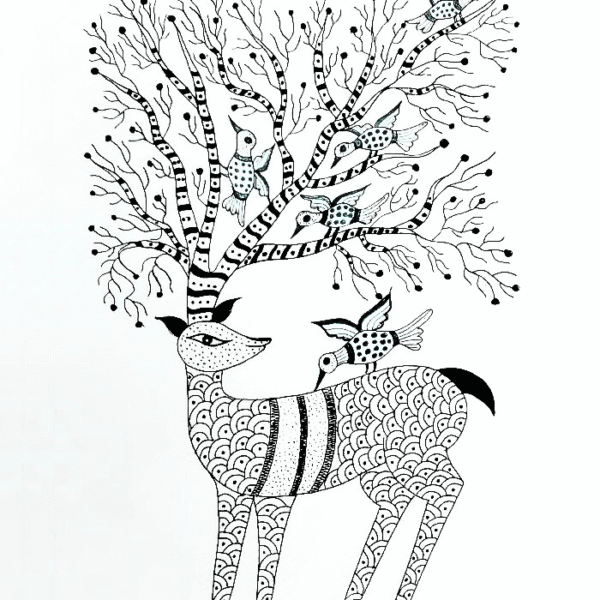 Deer Gond Art