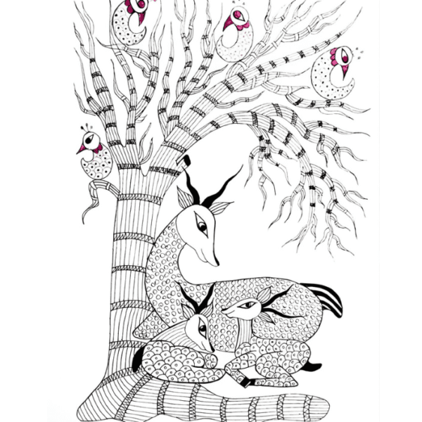 Deer Gond Art