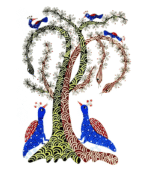 Gond Peacock Art