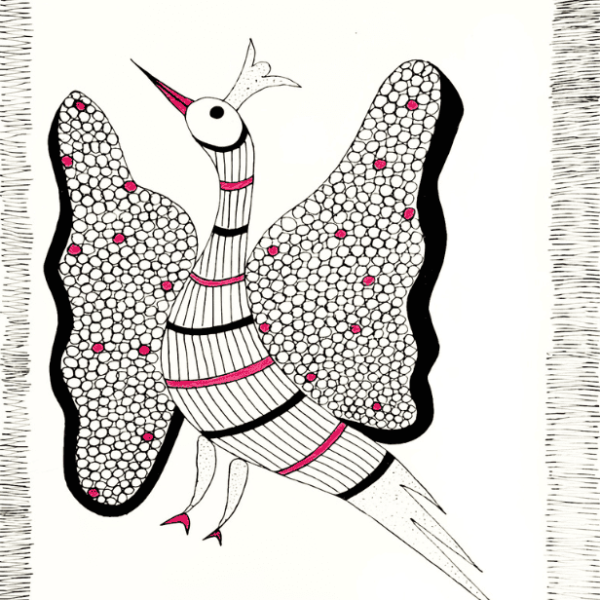 Peacock Gond Art
