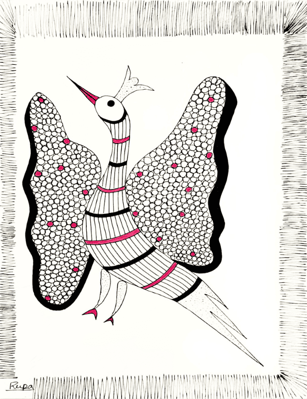 Peacock Gond Art