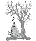 Peacock Gond Art