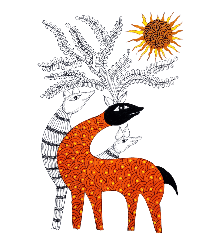 Deer Gond ArtDeer Gond Art