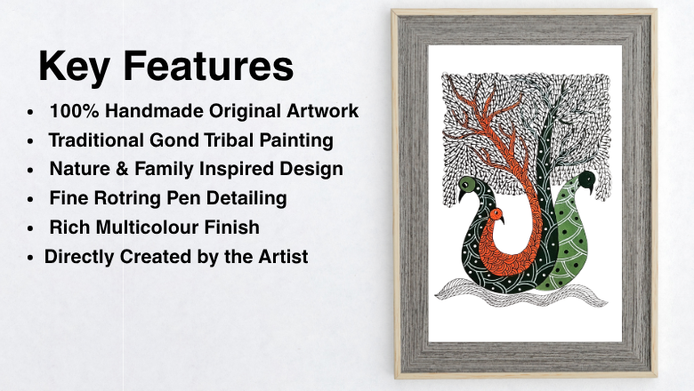 Peacock Gond Art