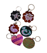 handmade-gond-art-wooden-keyring-set-of-6