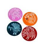 Protect your table in style with our Handmade Gond Art Wooden Mug Coaster. Beautifully handcrafted with authentic Gond-inspired artwork, each coaster combines functionality with traditional Indian tribal art, making it a perfect addition to your home or workspace.